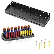 ValuXpro Screwdriver Organizer Wall Mount, Screwdriver Holder Storage Rack Tool for Workshop, Shed, Garage, Home, Stores up to 29 Screwdrivers or Small Tools