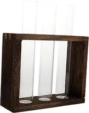 VICASKY 1Pc Retro Stand Hydroponic Test Tube Vase for Indoor Water Planting Stylish Decorative Container for Aquatic Plants Space Saving Home Decor