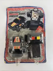 Vintage Toy SEALED Remote Control "Re-Moto-Botz" Walking Porsche & Robot