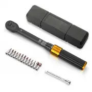1/4-inch Drive Click Torque Wrench Set, Dual-Direction Adjustable 72 Tooth Cl...