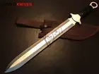 Premium Hand Forged Hunting Predator Machete Sword With Bull Horn Handle