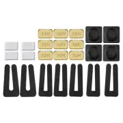 Fan Balancing Kit 7Pcs Clips and 8Pcs 5G 9Pcs 3G Weight Gold Tone/Black/White