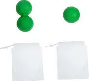 Healeved 1 Set Peanut Massage Balls for Muscle Relaxation Portable Fascia Roller Myofascial Release Relief for Home Fitness