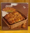 Vintage Pyrex Fireside Naturals By Corning Baking Dish Rattan Basket NOS