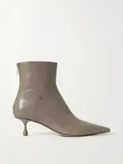 [Jimmy Choo] Jimmy Choo - Cycas 50 Leather Ankle Boots - Taupe - IT39 IT 39 Brown