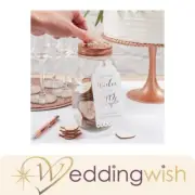 Wedding Wish Jar with Hearts - Ginger Ray