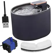 CORHAD Pet Water Dispenser with Filter Automatic Electric Fountain for Cats and Dogs Low Water Level Protection Double Filtration System for Clean Drinking Water