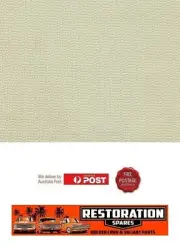 HOLDEN HK HT HG UTE ROOF HOOD LINING OFF WHITE CREAM block (4A)