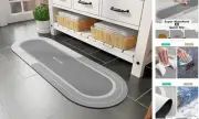 Bathroom Rug Mat Runner Long-Bath Mat for Bathroom Non Slip Absorbent Quick