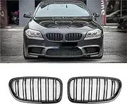 Compatible With BMW 5 Series F10 F11 F18 520d 530d 540i 2010-2017 Car Gloss Black Front Grille Bumper Grill Inlet Mesh Grid Tuning Accessori(Glossy Black 3 Color)