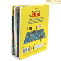 在飛比找露天拍賣優惠-發條小巴士Wind-up Bus軌道車書英文原版繪本兒童遊戲