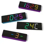 Colorful Digital Clock DIY Kit Colorful Rgb Clock Microcontroller Soldering Exercise Practical Training Production Weldi