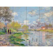 Claude Monet Spring By The Seine XL Giant Panel Poster (8 Sections)