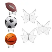 Clear Acrylic Ball Stand for Display Rugby Basketball Football