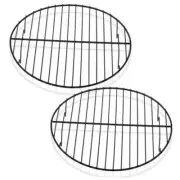 2 Pieces Cooling Baking Racks Round Nonstick Round Wire Rack Set for 9 Inch