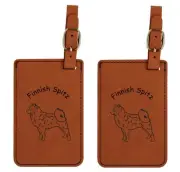 L3185 Finnish Spitz Luggage Tags 2Pk FREE SHIPPING 200 Breeds Available