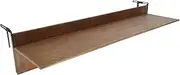 Balcony Bar Table for Railings, Outdoor Folding Deck Rail Table for Patio, Balcony Hanging Desk for Many Railings Compatible, Wooden Bar Serving Table for Porch