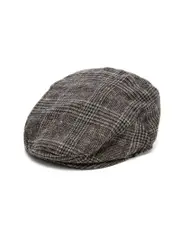 Lowes Grey Check Driving Cap