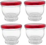 4pcs Water Cup Non Slip Mat Stemless Wine Glasses Tint Smoothie Container Welcome Mat Simple Cup Reusable Cotton Pads Washable Mat Non-Slip Hot Pads Water Bottle Wicker Transparent