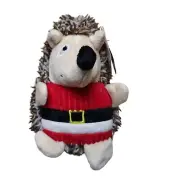 Vibrant Life Holiday Hedgehog Plush Dog Toy with Squeaker