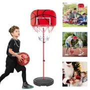 165CM Adjustable Basketball Hoop Backboard Stand Ball Set For Children Kids Toys