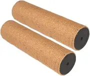 AIMALL Jute Sisal Cat Climbing Frame Replacement Pillar, 7cm Diameter, Durable Hemp Rope Scratching Post, DIY Cat Tree Tower, Easy Installation with M8 Screws, Available in 20cm & 30cm Heights