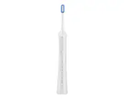 Electric Toothbrush Adult Timer Brush IPX7 Waterproof 6 Modes USB Charger Rechargeable Tooth Brushes Replacement Heads Set - White