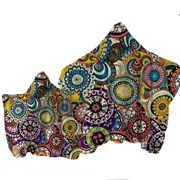Multi Colored Little Mandalas Towel with Hood