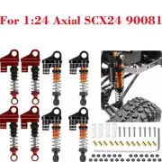 4Pcs 1/24 RC Car Aluminum Alloy Threaded Shock Absorber for Axial SCX24 90081 d