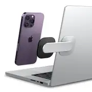 SPIGEN Monitor Laptop MacBook Side Mount Phone Holder, Genuine OneTap Mount MagFit MagSafe Compatible Phone Holder for Apple