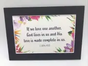 New Handmade 5x7 (Matted 4x6) Religious Scripture Inspirational Free Ship 178