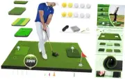Upgraded 6-in-1 Golf Hitting Mat – 5x4ft Thickened Golf Training Mat for