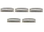 SUZUKI MANJI Low Key 5 harmonicas set Low C, Low D, Low E, Low E Flat, and Low F