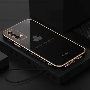 6D楓葉紅米9T保護殼紅米note9T手機殼 全包防摔 電鍍軟殼 紅米note9T掛繩保護殼紅米9T手機殼