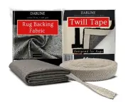 80" x 120" Non Slip Rug Pad Backing Fabric for Tufting Rugs with 50 Yard Twil...