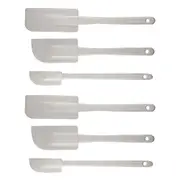 2x 3pc Avanti Spatula Kitchen Mixing/Scraper Baking Utensil w/Plastic Handle WHT