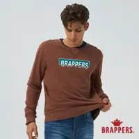 在飛比找蝦皮商城優惠-BRAPPERS 男款 經典方框logo印花T恤-焦糖色