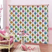 Lovely Family Of Owls 3D Curtain Blockout Photo Printing Curtains Drape Fabric