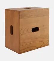 [Cassina] Cassina LC14 Cabanon chestnut stool by Le Corbusier