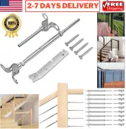 1/8'' Stairs Cable Railing Kit Swage Toggle Turnbuckle Hardware Stainless Steel