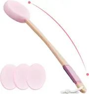 Lotion Applicator With 4 Replaceable Pads for Back, Self, Elderly, Women - Cream
