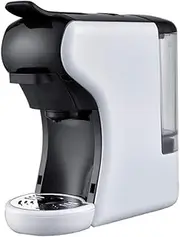 3 in 1 Fully Automatic Capsule Coffee Machine, Pod Coffee Maker with Temperature Control for Espresso, Cappuccino, Latte and Mocha,White