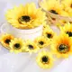 仿真花假花絹花 向日葵花朵花頭 可用於製作花環 拍攝道具 (7.5折)