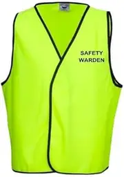 [HolyShirt HI-VIZ] SAFETY WARDEN DAY VEST
