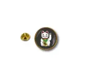 pins pin's flag national badge metal lapel hat button vest lucky cat maneki neko