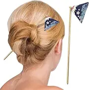 Hair Sticks for Buns | Alloy Chopstick Hairpin with Pendant,5.7 Inch Stylish Bun Holder, Decorative Hairpin for Daily Use