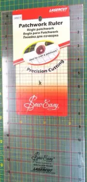 Sew Easy Patchwork Ruler, 24 x 6.5", Lasercut For Precission, Ideal For Crafts