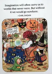 Mary Engelbreit Handmade Magnet-Imagination Will Often Carry Us To Worlds