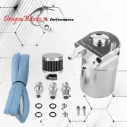 Oil Catch Can Baffled Tank Breather Filter Universal Silver Fits Alfa Romeo (for: Alfa Romeo)