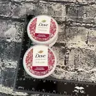 Dove FROSTED CRANBERRY Scent Body Scrub 3.5 oz Lot Of 2